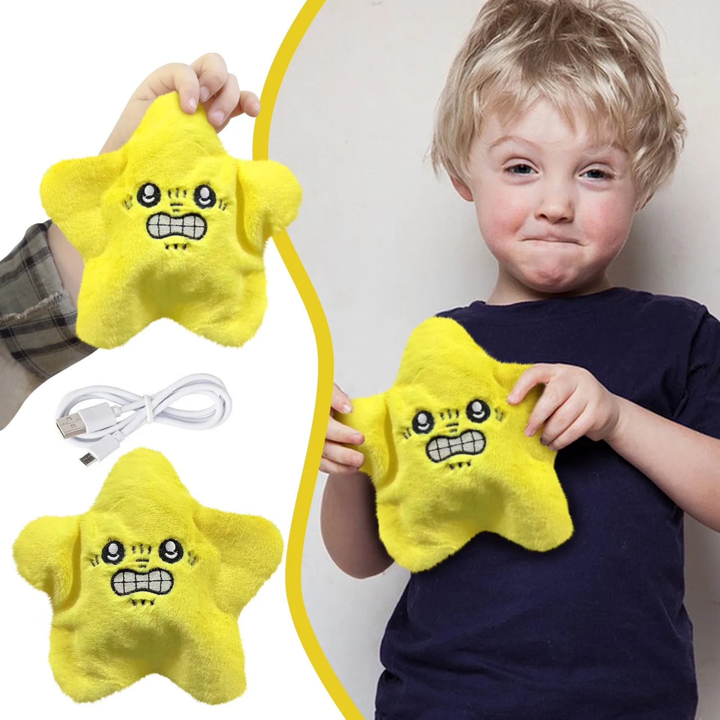 StarBob™ – Cojín Estrella con Carita Feliz